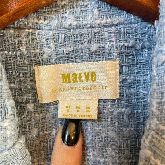 Maeve Sleeveless Tweed Blazer Mini Dress Size 2 NWOT - Picture 2 of 15